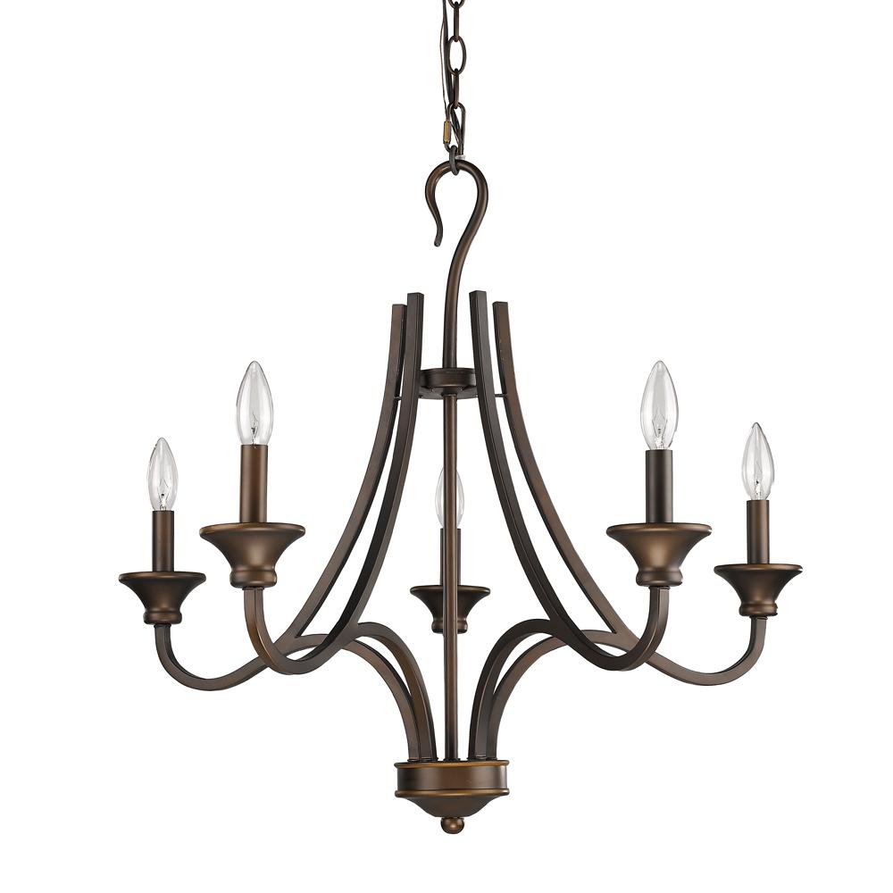 Michelle Indoor 5-Light Chandelier In Oil Rubbed Bronze