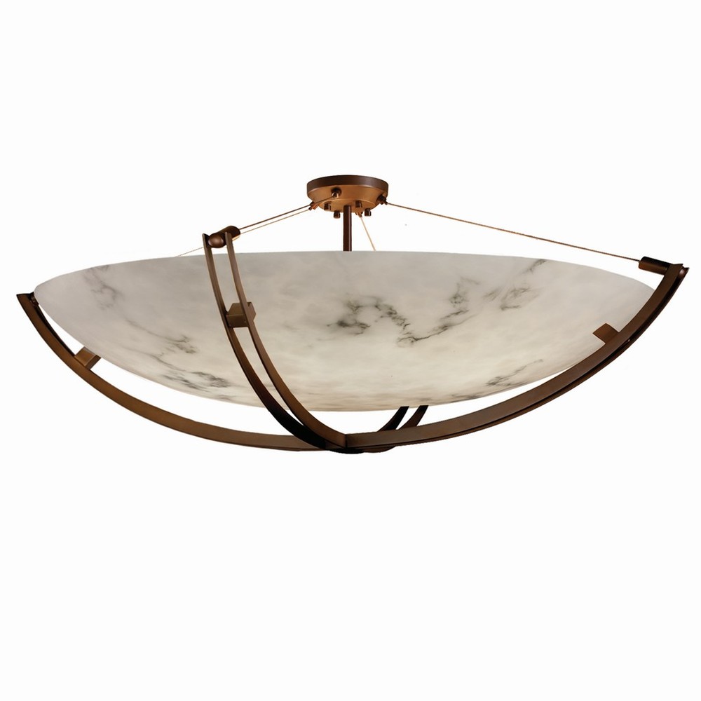 60&#34; Semi-Flush Bowl w/ Crossbar