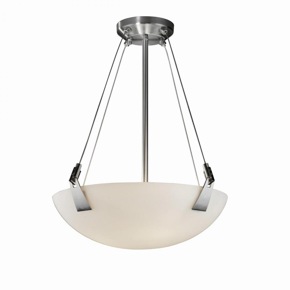 18&#34; Pendant Bowl w/ Tapered Clips