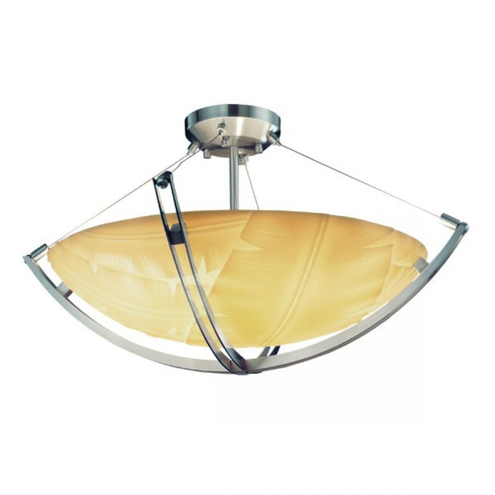 18&#34; Semi-Flush Bowl w/ Crossbar