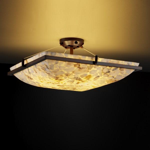 24&#34; Square LED Semi-Flush Bowl w/ Ring