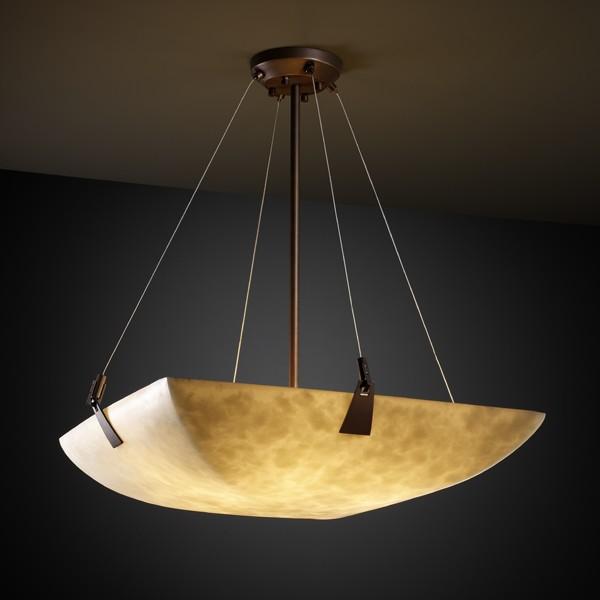 18&#34; LED Pendant Bowl w/ Tapered Clips