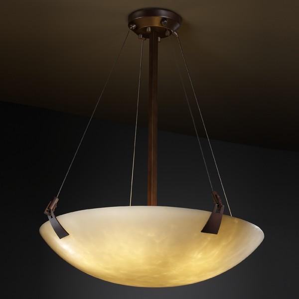 18&#34; LED Pendant Bowl w/ Tapered Clips