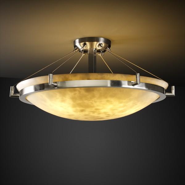 24&#34; LED Semi-Flush Bowl w/ Ring