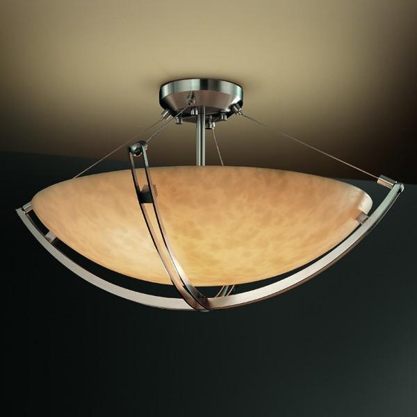 18&#34; LED Semi-Flush Bowl w/ Crossbar