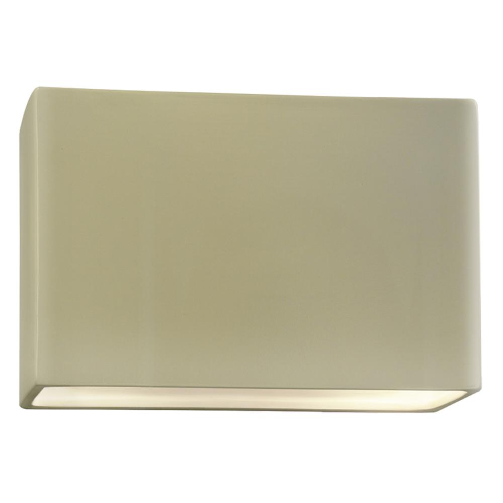 Small ADA Wide Rectangle LED Wall Sconce - Open Top & Bottom