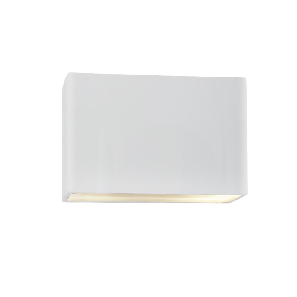 Large ADA Wide Rectangle LED Wall Sconce - Open Top & Bottom