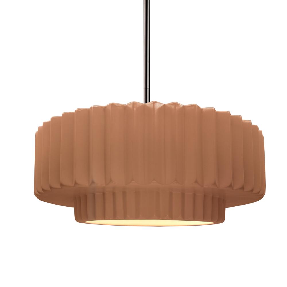 Medium Tier Pleated 1-Light Pendant