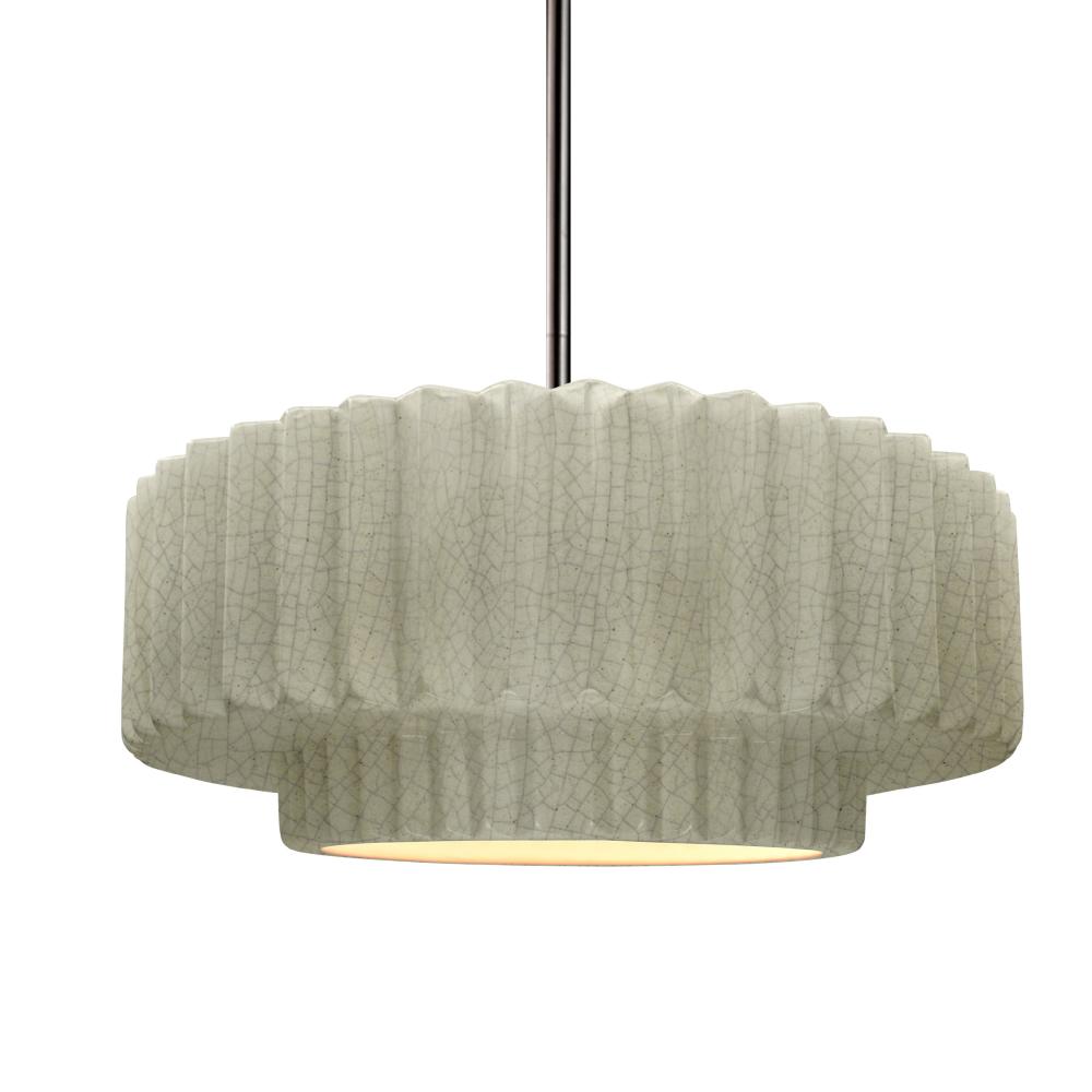 Medium Tier Pleated 1-Light Pendant