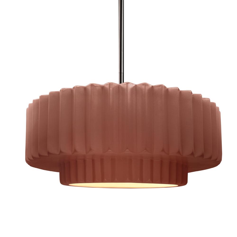 Medium Tier Pleated 1-Light Pendant