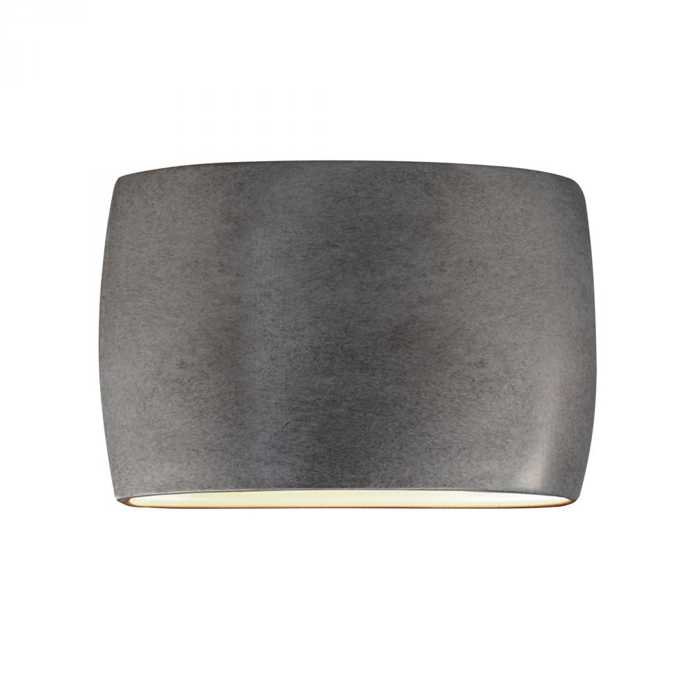 Wide ADA Large Oval LED Wall Sconce - Open Top & Bottom