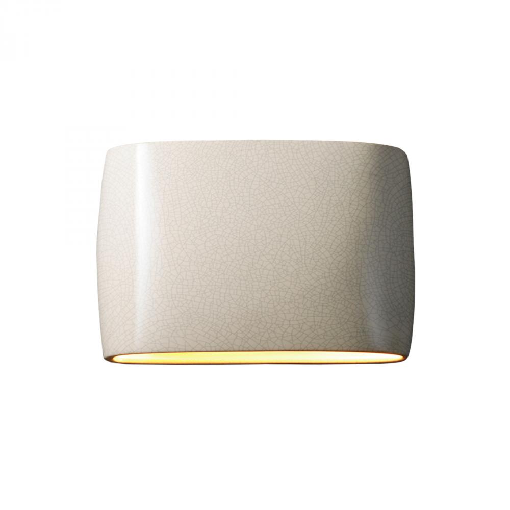 Wide ADA Large Oval LED Wall Sconce - Open Top & Bottom