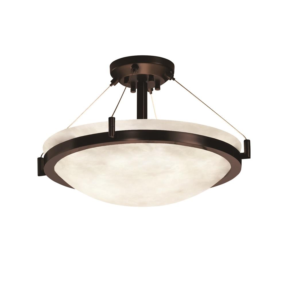 18&#34; LED Semi-Flush Bowl w/ Ring