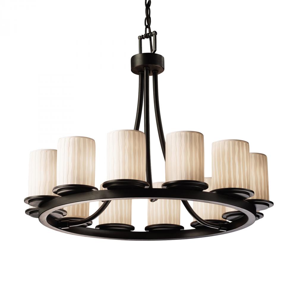 Dakota 12-Light Ring LED Chandelier (Short)