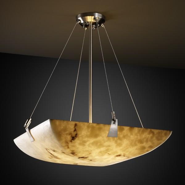 18&#34; LED Pendant Bowl w/ Tapered Clips