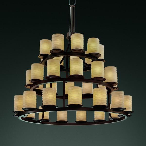 Dakota 36-Light 3-Tier Ring Chandelier