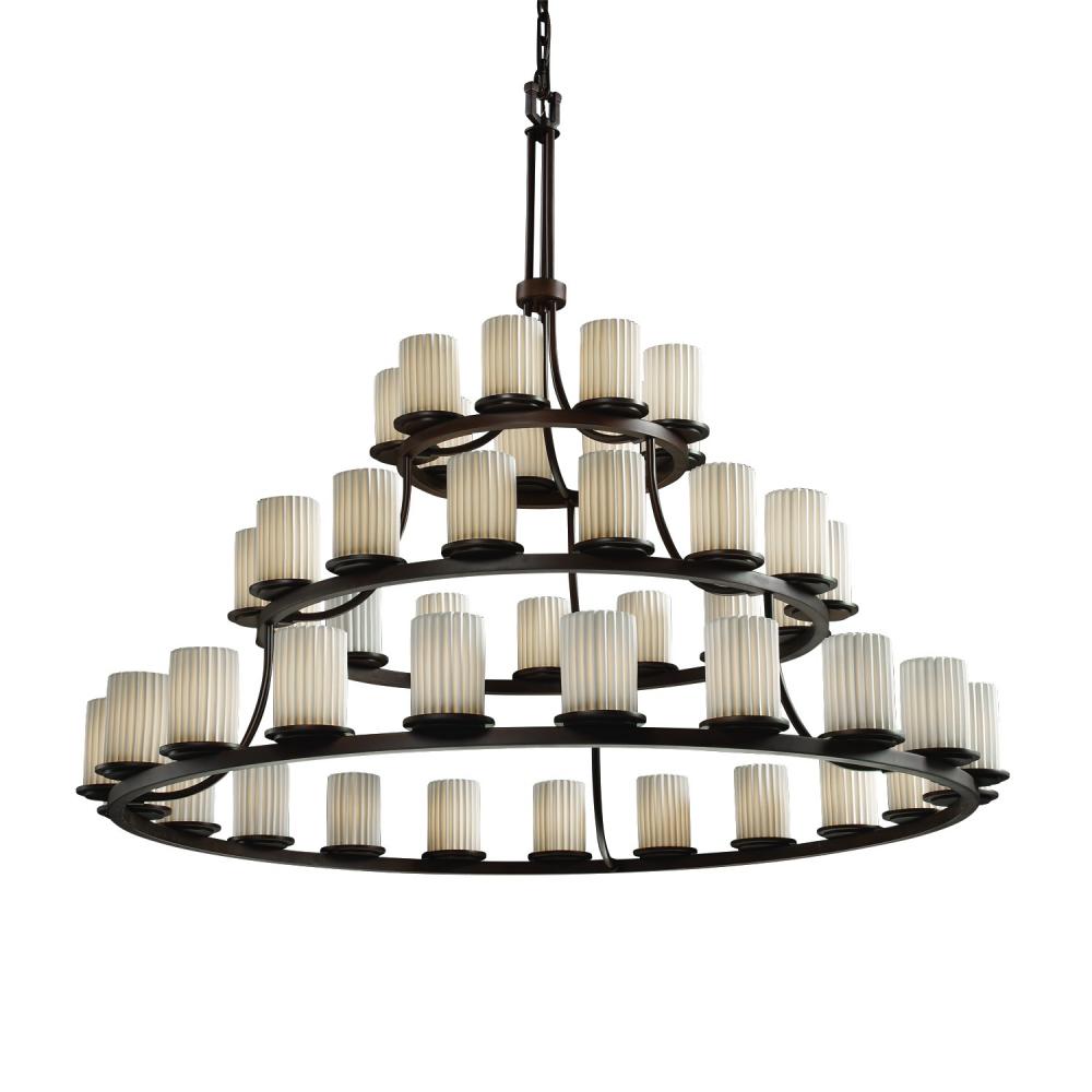 Dakota 45-Light 3-Tier Ring Chandelier