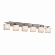 Justice Design Group CLD-8706-55-NCKL - Aero 6-Light Bath Bar