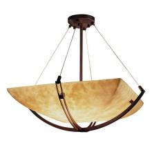 Justice Design Group CLD-9727-25-DBRZ - 48" Pendant Bowl w/ Crossbar