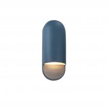 Justice Design Group CER-5620W-MID-LED1-1000 - Small ADA Capsule Outdoor LED Wall Sconce