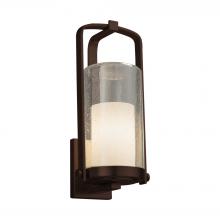 Justice Design Group FSN-7584W-10-OPAL-DBRZ-LED1-700 - Atlantic Large Outdoor LED Wall Sconce