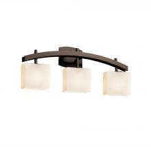 Justice Design Group FSN-8593-55-OPAL-DBRZ-LED3-2100 - Archway 3-Light LED Bath Bar