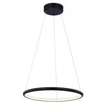 Justice Design Group NSH-4481-MBLK - Circola 17” LED Ring Pendant