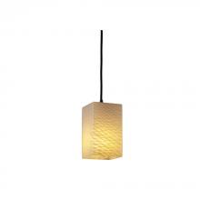 Justice Design Group FSN-8816-15-WEVE-DBRZ-RIGID - Small 1-Light Pendant