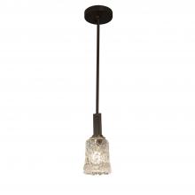 Justice Design Group GLA-8445-16-CLRT-DBRZ-LED1-700 - Era 1-Light LED Mini-Pendant