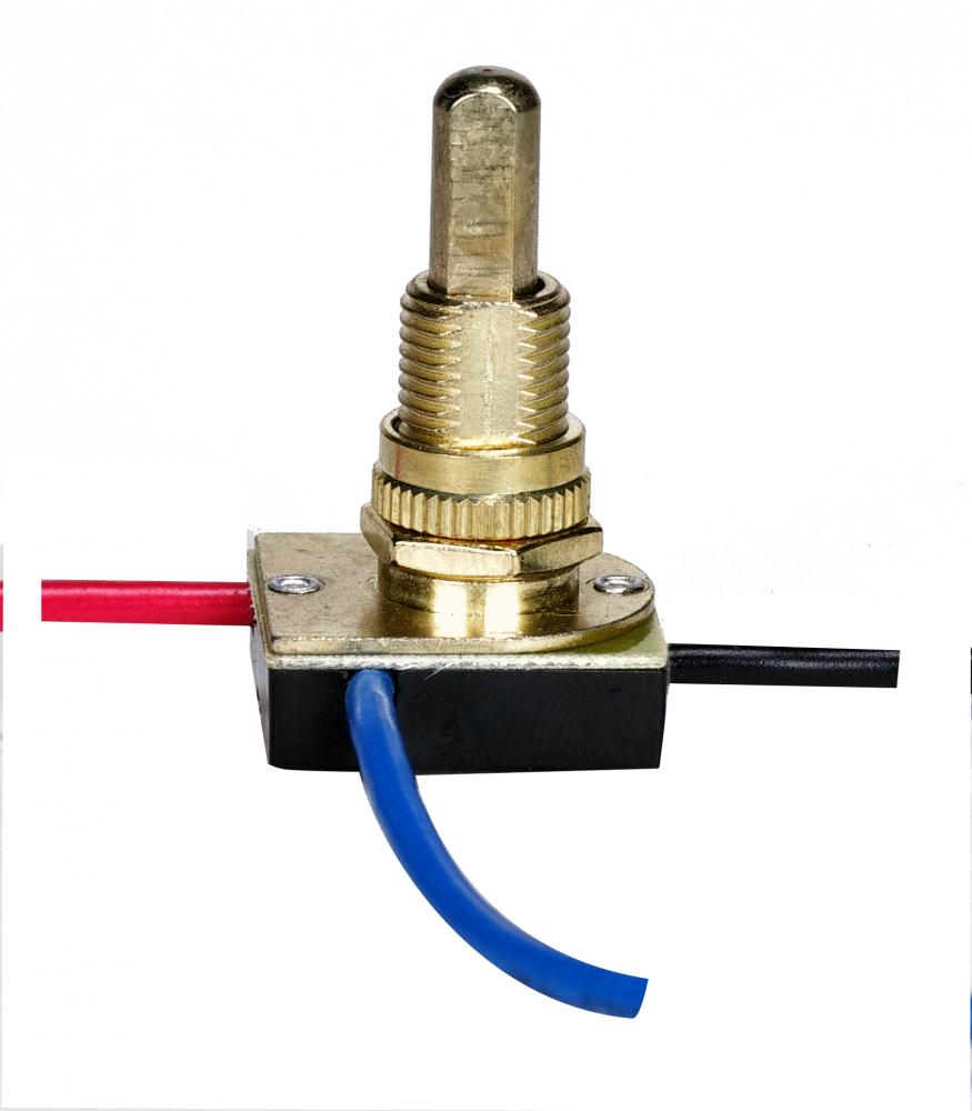 3-Way Metal Push Switch; 5/8&#34; Metal Bushing; 2 Circuit; 4 Position (L-1, L-2, L1-2, Off);