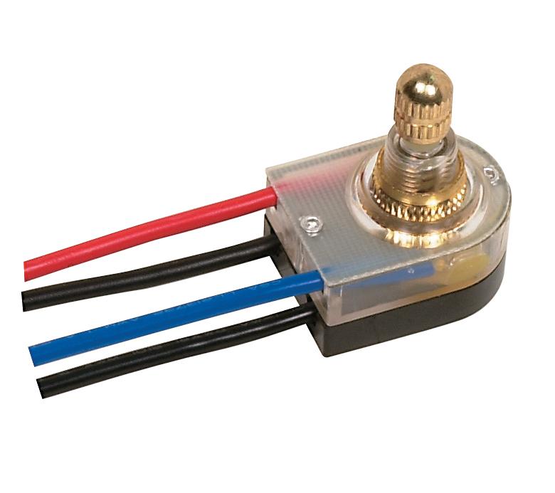 On-Off Lighted Rotary Switch; 3/8&#34; Plastic Bushing; Single Circuit; 6A-125V, 3A-250V Rating;