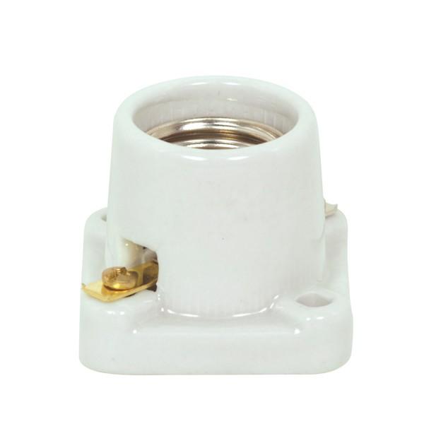 Medium Base Porcelain Pony Cleat; Screw Terminals; CSSNP Screw Shell; 1-11/16&#34; Height; 2&#34;