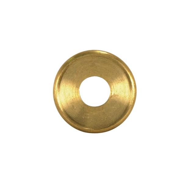 Turned Brass Check Ring; 1/8 IP Slip; Unfinished; 1-3/4&#34; Diameter