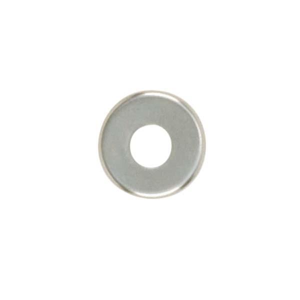 Steel Check Ring; Curled Edge; 1/8 IP Slip; Nickel Plated Finish; 1/2&#34; Diameter
