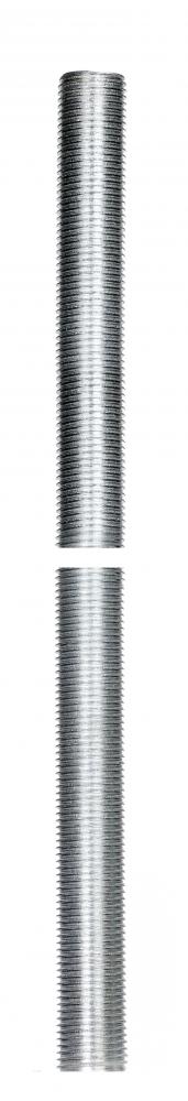 1/8 IP Steel Nipple; Zinc Plated; 18&#34; Length; 3/8&#34; Wide