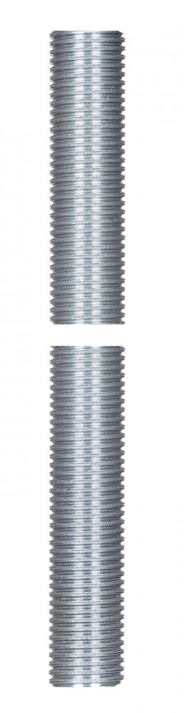 1/4 IP Steel Nipple; Zinc Plated; 12&#34; Length; 1/2&#34; Wide