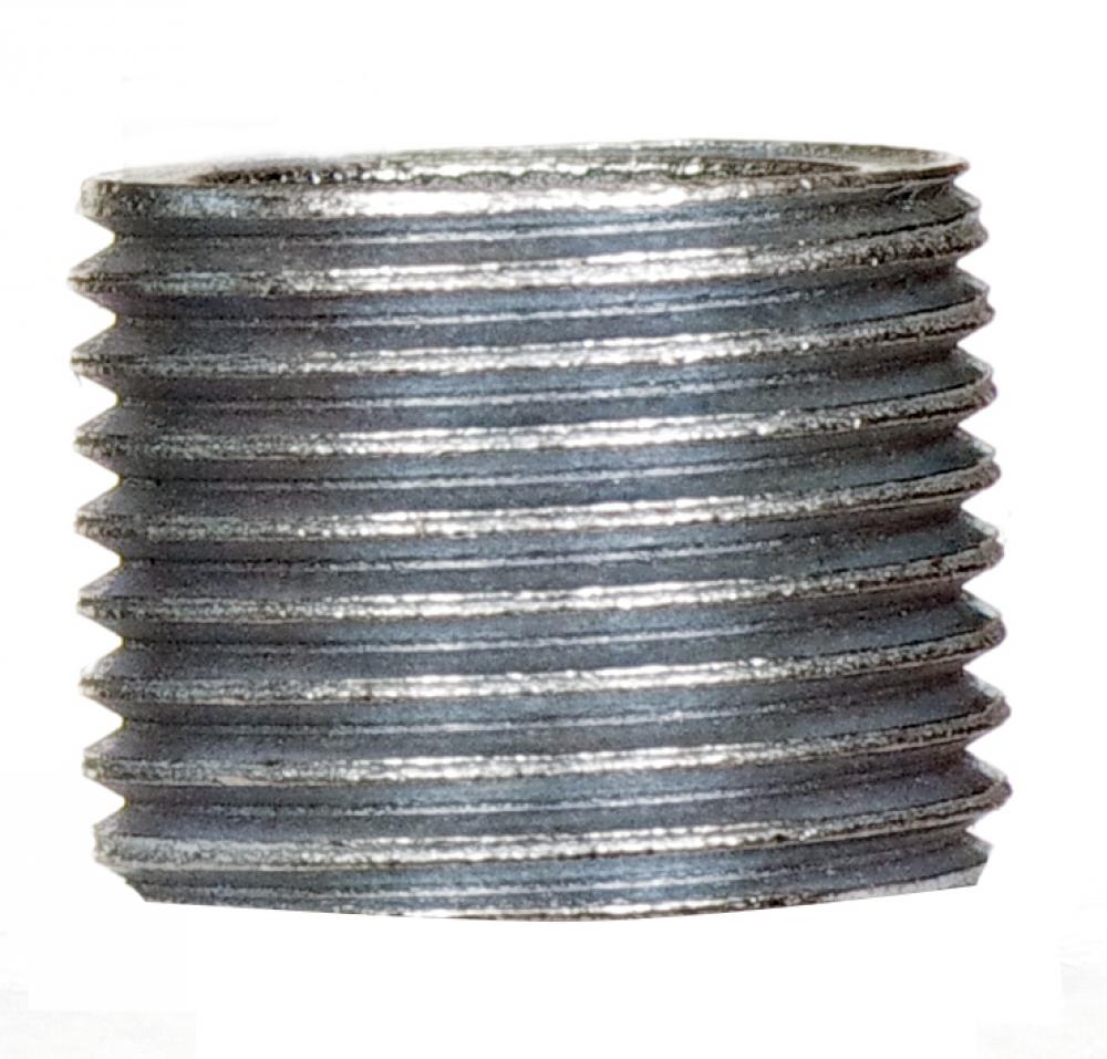 3/8 IP Steel Nipple; Zinc Plated; 1/2&#34; Length; 5/8&#34; Wide