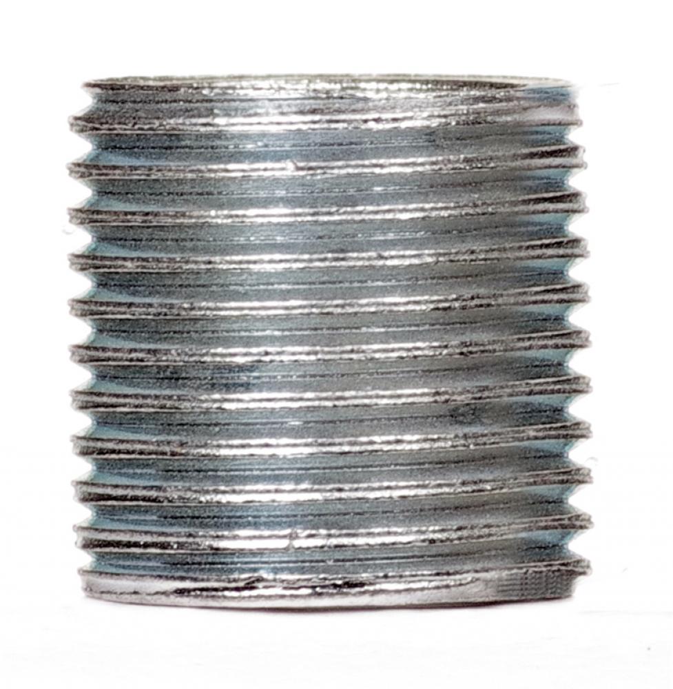 3/8 IP Steel Nipple; Zinc Plated; 5/8&#34; Length; 5/8&#34; Wide