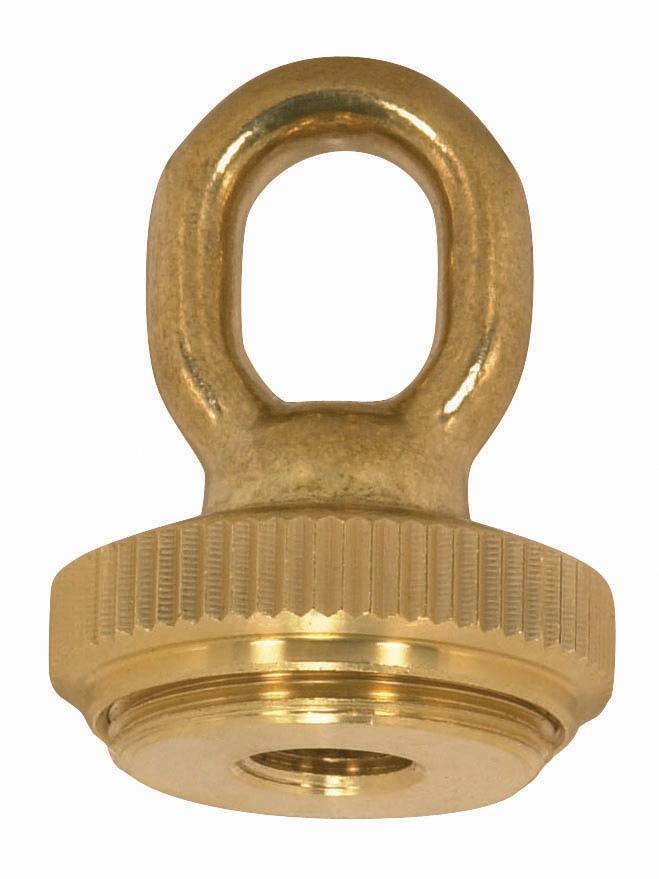 1/4 IP Heavy Duty Cast Brass Screw Collar Loops with Ring 1/4 IP Fits 1-1/4&#34; Canopy Hole Ring