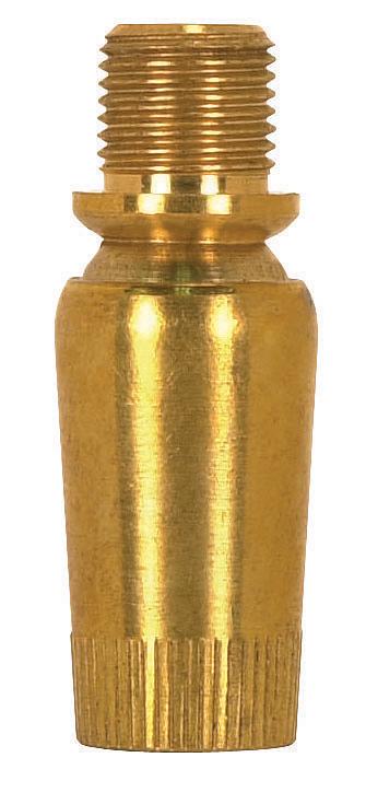 Solid Brass Hang Straight Swivel With Stop; 1/8 M x 1/8 F; 1-1/2&#34; Height; Unfinished