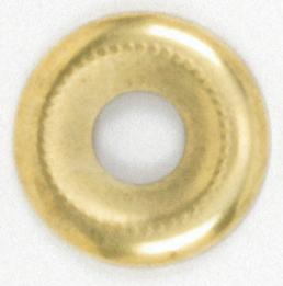 Beaded Steel Check Ring; 1/8 IP Slip; Brass Plated Finish; 1-1/8&#34; Diameter