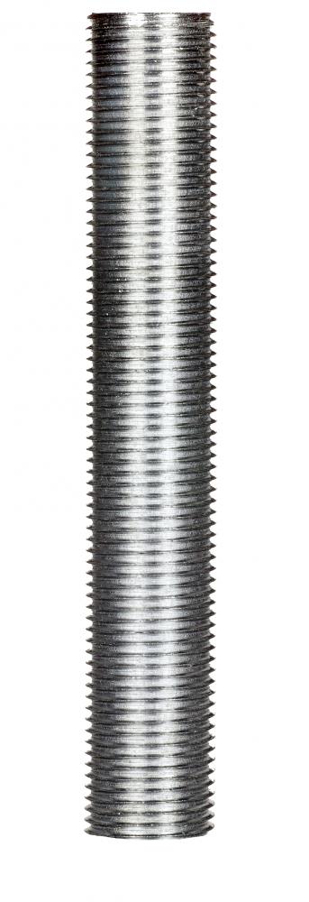 3/8 IP Steel Nipple; Zinc Plated; 6&#34; Length; 5/8&#34; Wide