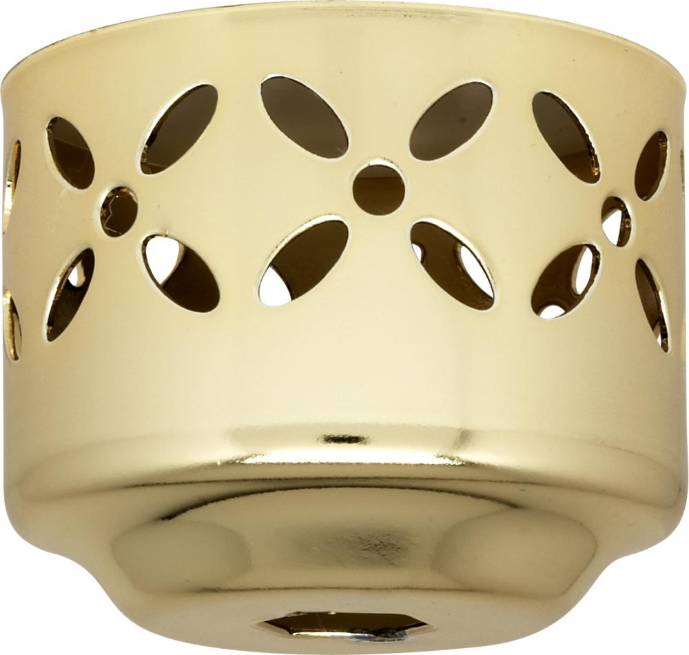1-5/8&#34; Perforated Fitter; Vacuum Brass Finish