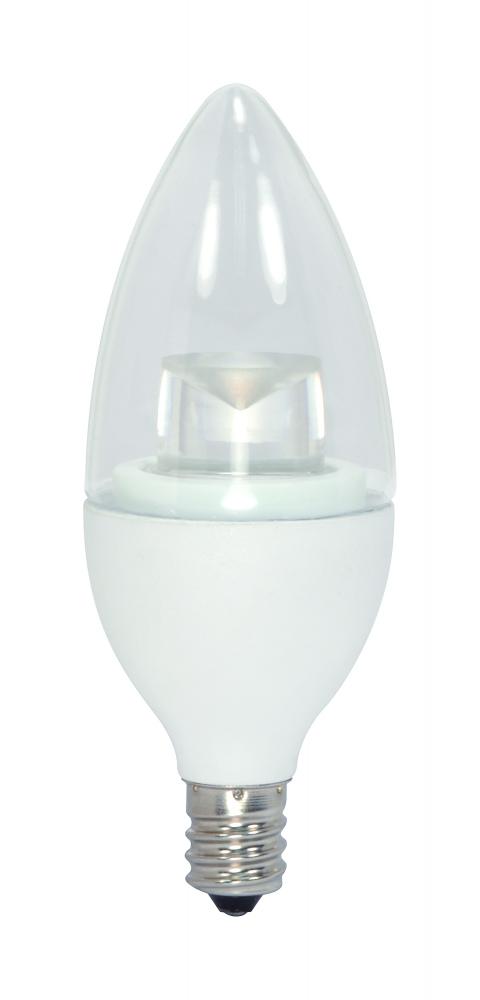 3.5 Watt LED Candle; 3000K; Candelabra base; 120 Volt