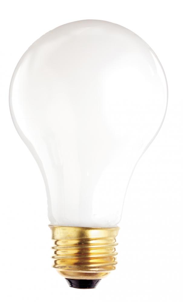 60 Watt A19 Incandescent; Frost; 2500 Average rated hours; 580 Lumens; Medium base; 130 Volt; 2/Pack