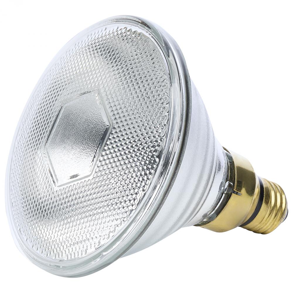 175 Watt PAR38 Incandescent; Clear Heat; Medium Base; Weatherproof; 120 Volt