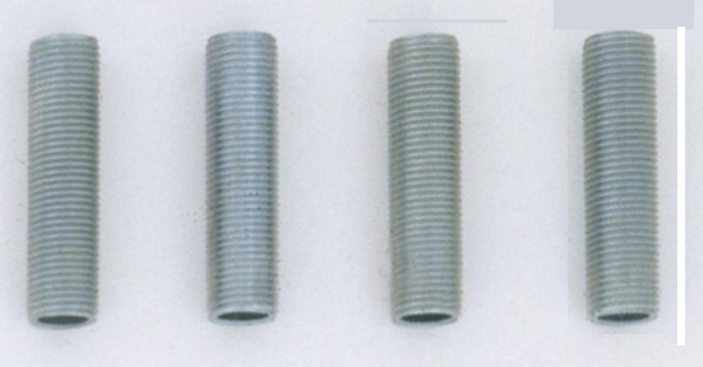 4 Steel Nipples; 1/8 IPS; Running Thread; 1-1/2&#34; Length