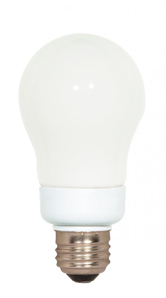 9 Watt; A19 Compact Fluorescent; 5000K; 82 CRI; Medium base; 120 Volt