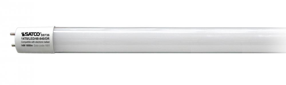 14 Watt T8 LED; Medium bi-pin base; 4000K; 50000 Average rated hours; 1800 Lumens