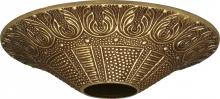 Satco Products Inc. 90/039 - Cast Brass Canopy; Antique Brass Finish; 4-3/8" Diameter; 1-1/16" Center Hole; 1" Height